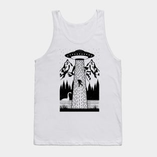 Bigfoot Ufo Abduction Tank Top